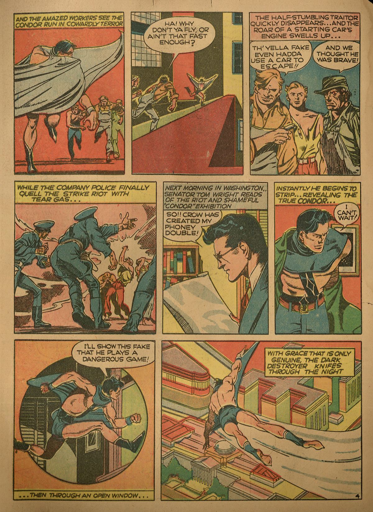 Crack Comics #14 (Quality Comics), page 6. Public domain (US).