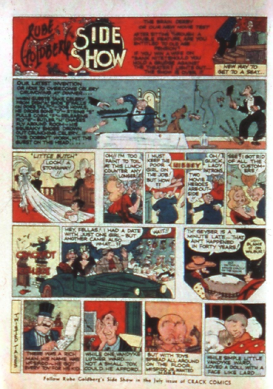Crack Comics #2 (Quality Comics), page 14. Public domain (US).