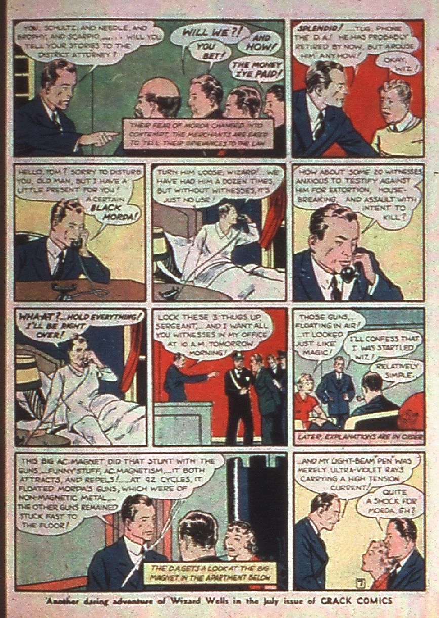 Crack Comics #2 (Quality Comics), page 59. Public domain (US).
