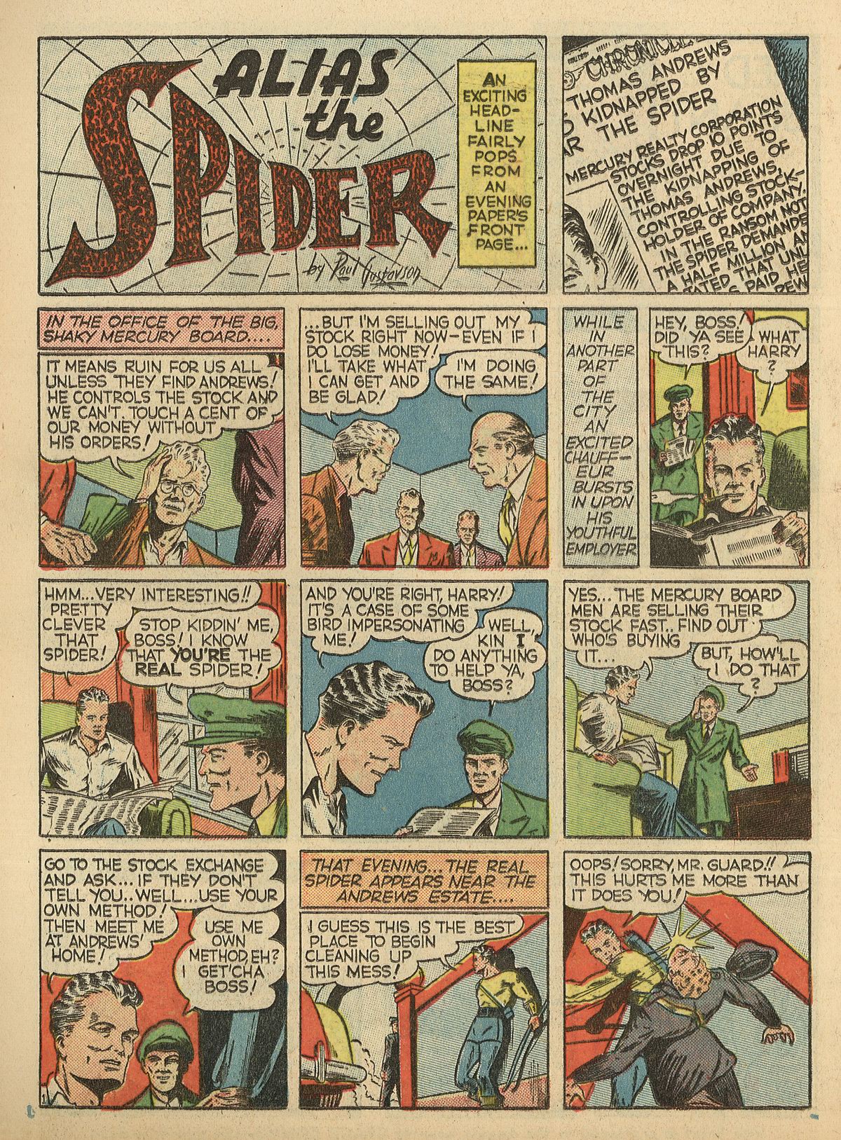 Crack Comics #3 (Quality Comics), page 14. Public domain (US).