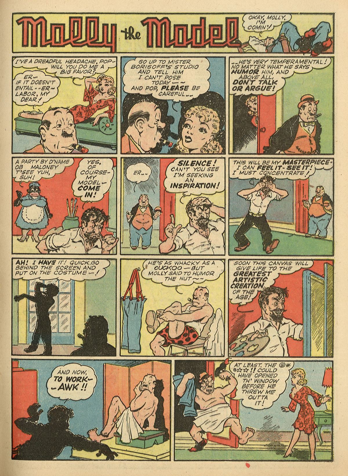 Crack Comics #3 (Quality Comics), page 19. Public domain (US).