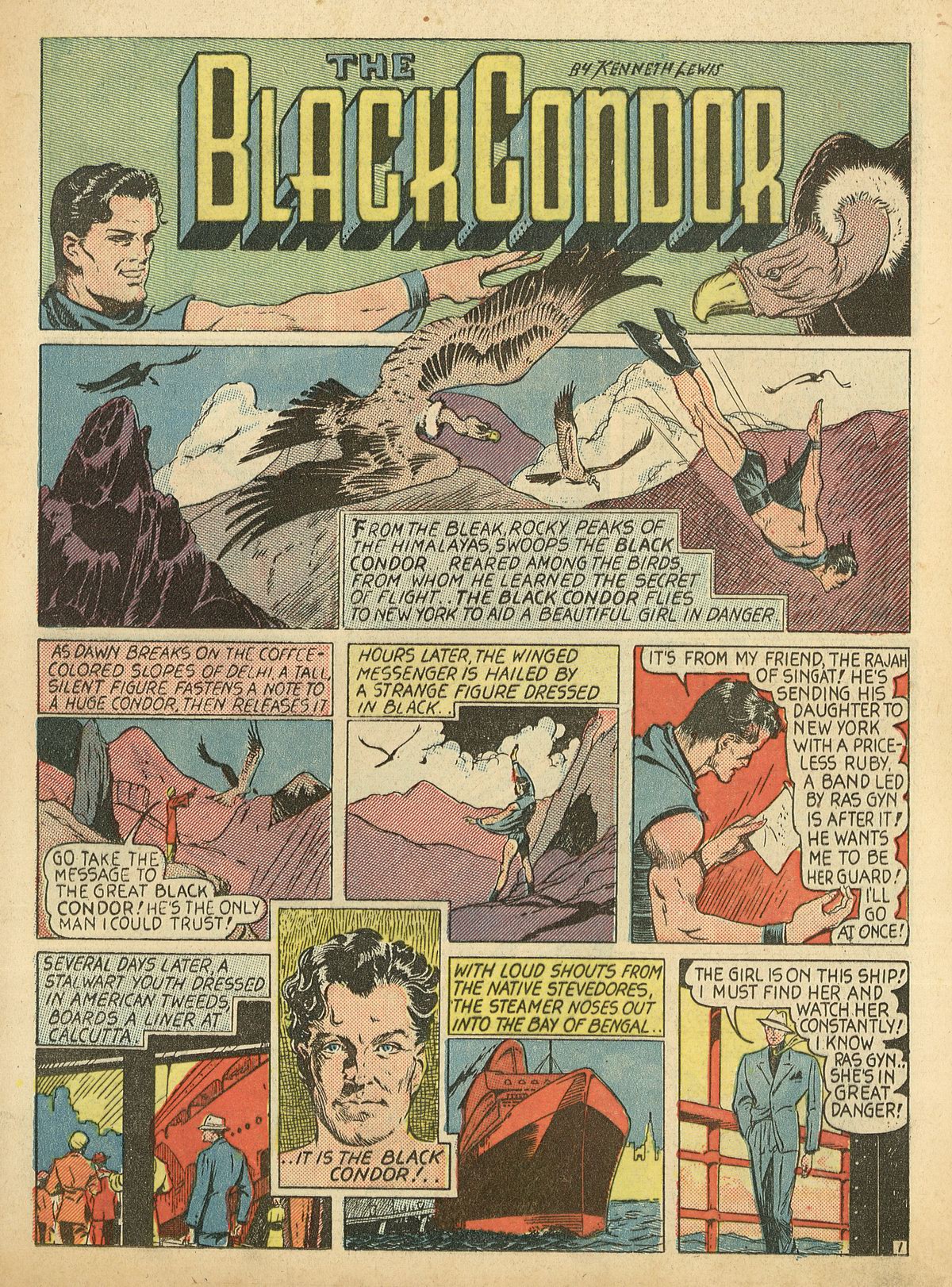 Crack Comics #3 (Quality Comics), page 3. Public domain (US).