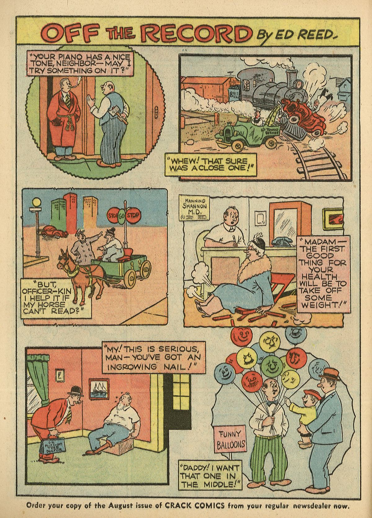 Crack Comics #3 (Quality Comics), page 22. Public domain (US).
