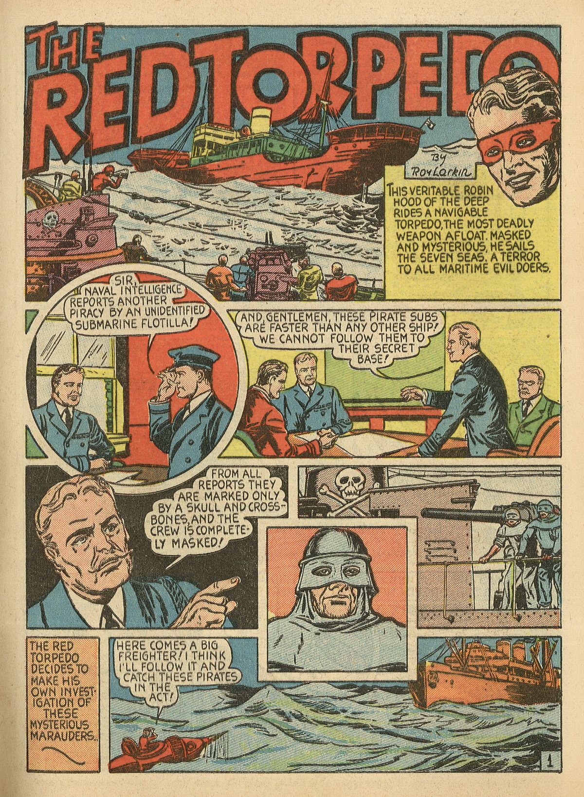 Crack Comics #3 (Quality Comics), page 23. Public domain (US).