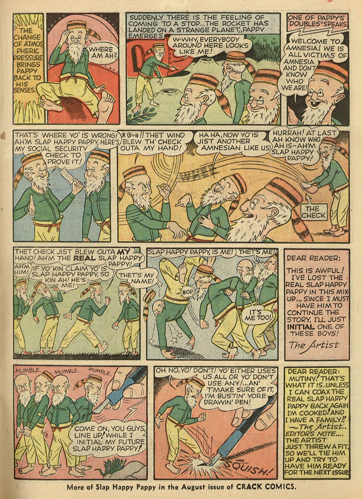 Crack Comics #3 (Quality Comics), page 29. Public domain (US).