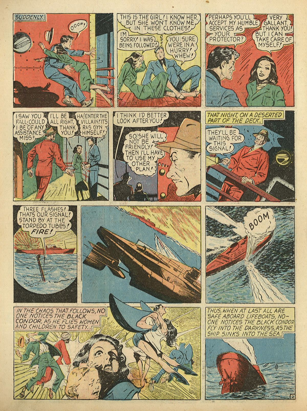 Crack Comics #3 (Quality Comics), page 4. Public domain (US).