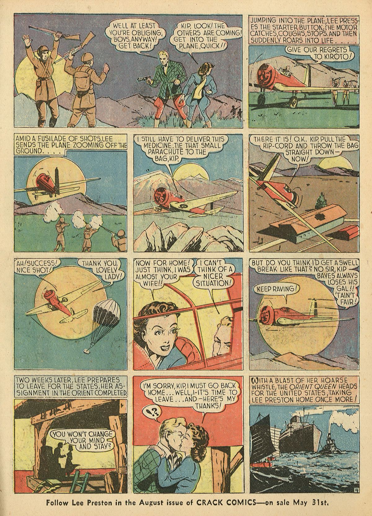 Crack Comics #3 (Quality Comics), page 33. Public domain (US).
