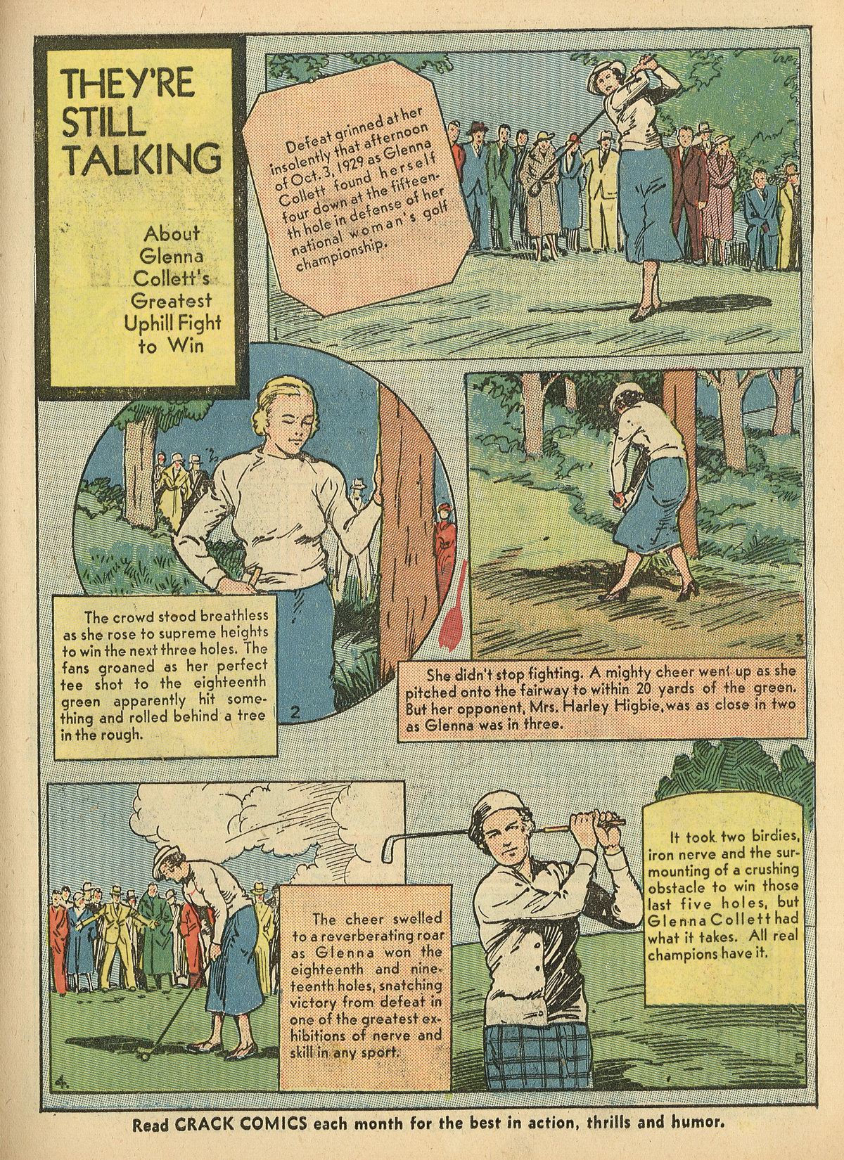 Crack Comics #3 (Quality Comics), page 41. Public domain (US).