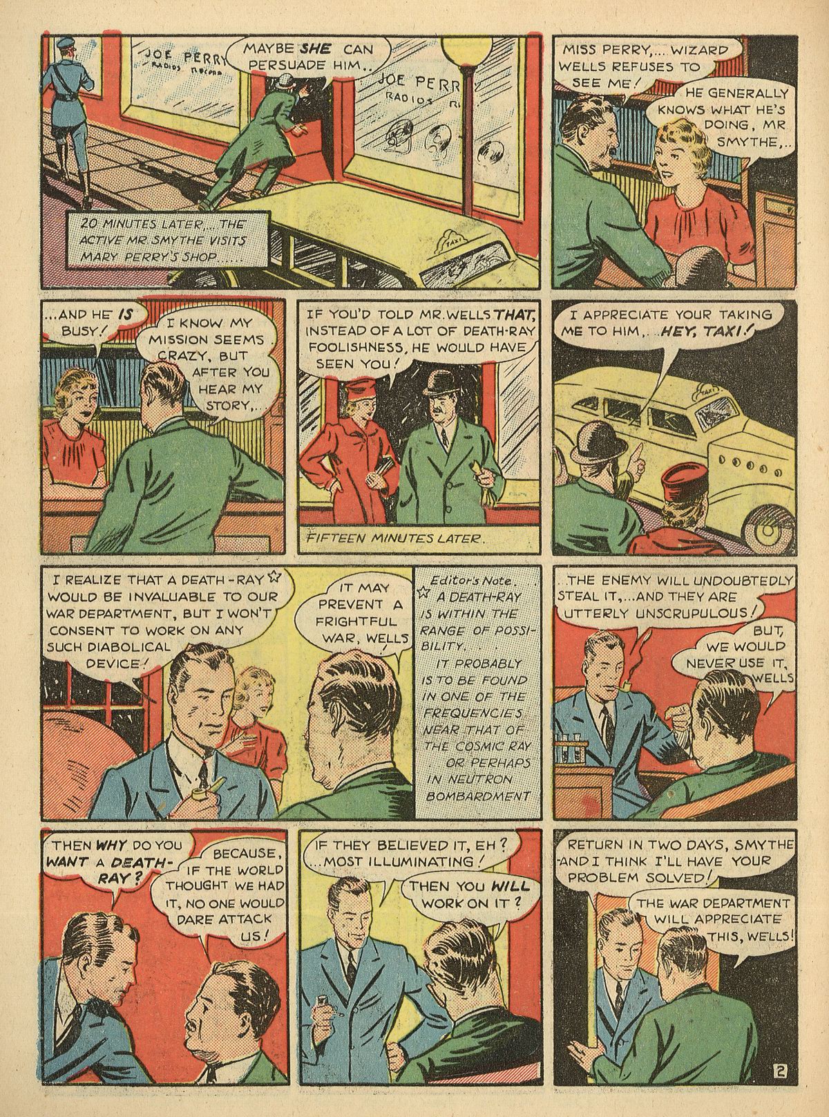 Crack Comics #3 (Quality Comics), page 44. Public domain (US).