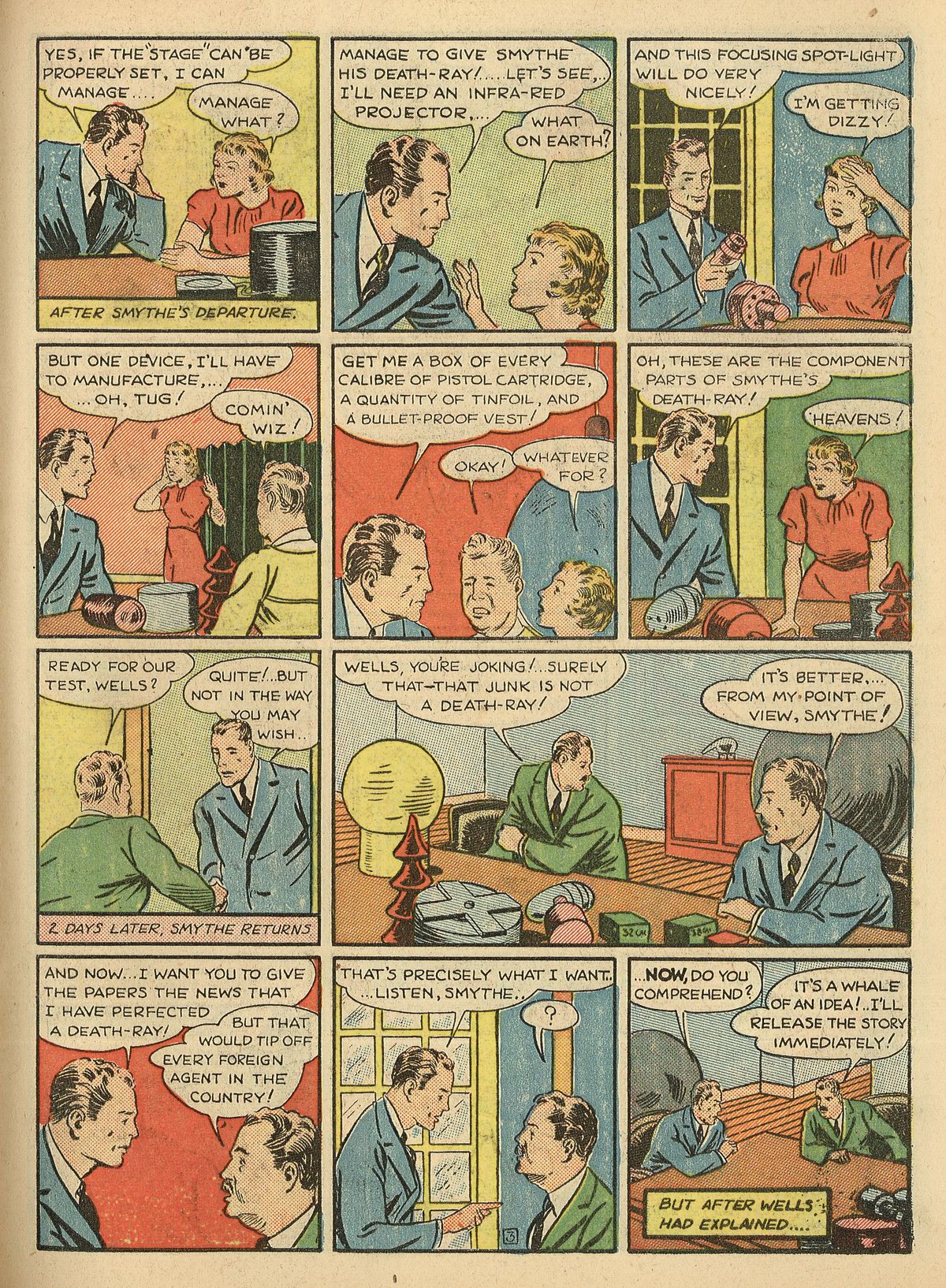Crack Comics #3 (Quality Comics), page 45. Public domain (US).