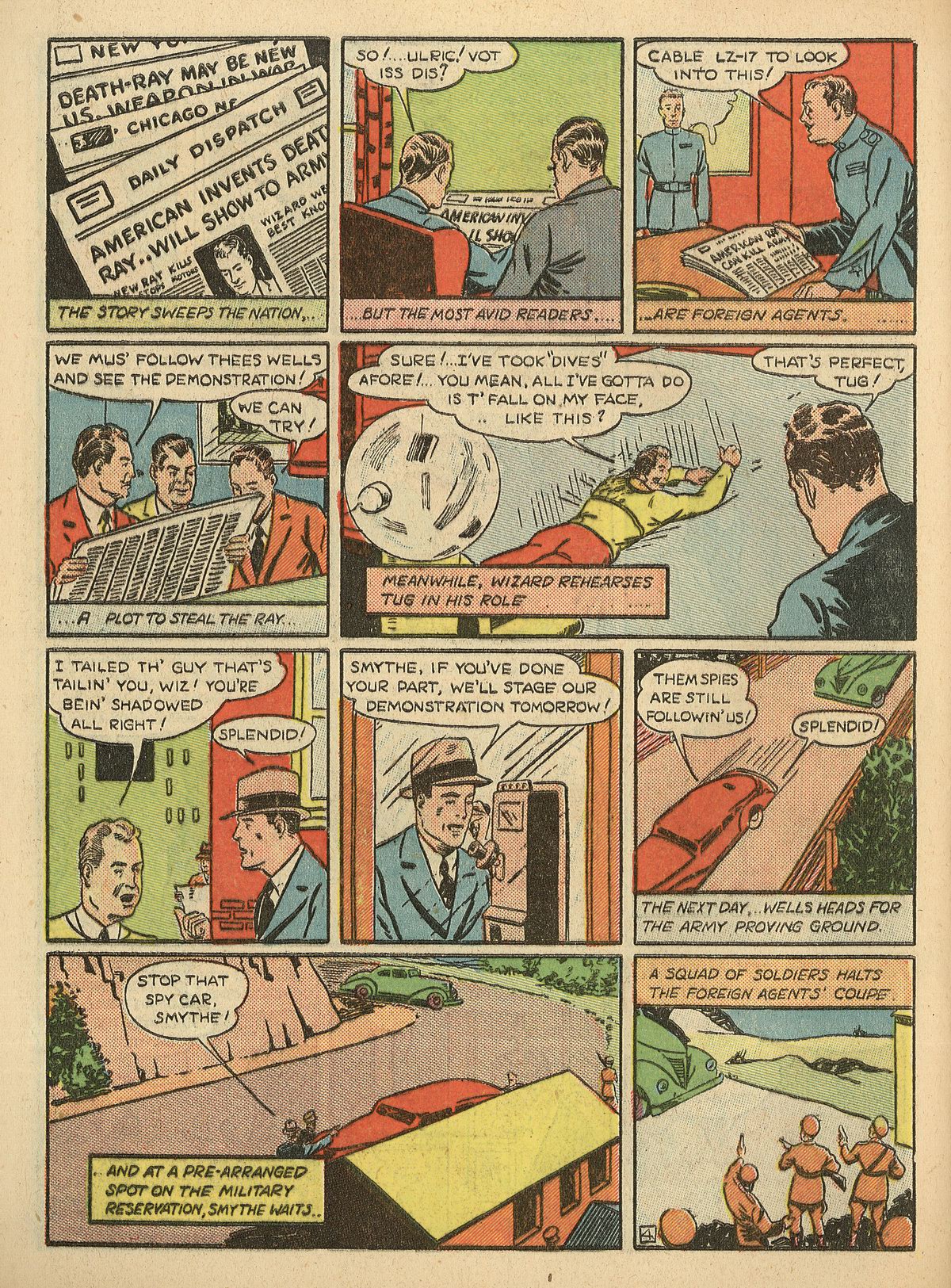 Crack Comics #3 (Quality Comics), page 46. Public domain (US).
