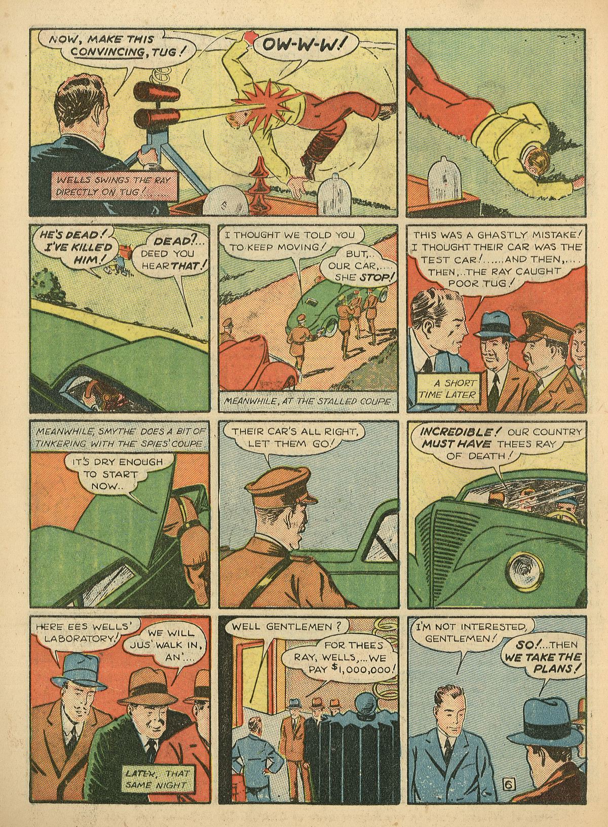 Crack Comics #3 (Quality Comics), page 48. Public domain (US).