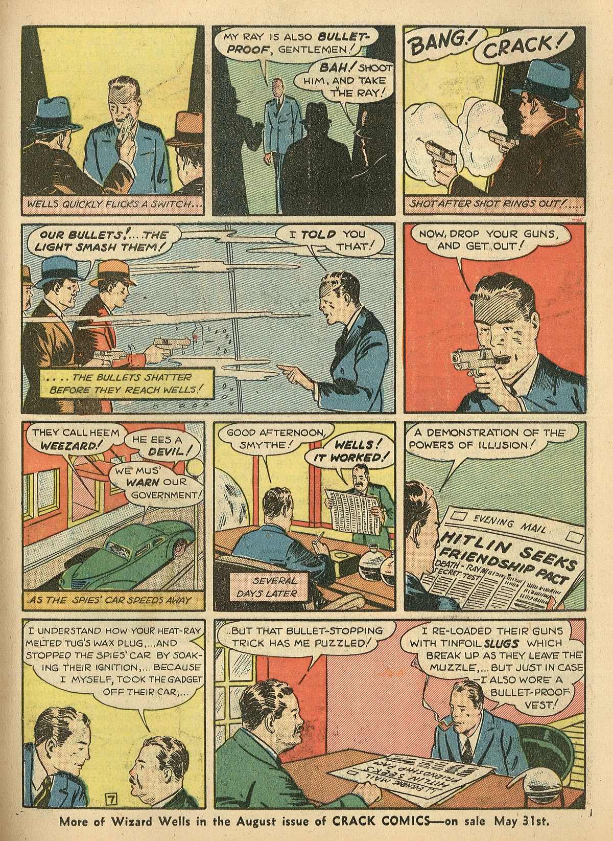 Crack Comics #3 (Quality Comics), page 49. Public domain (US).