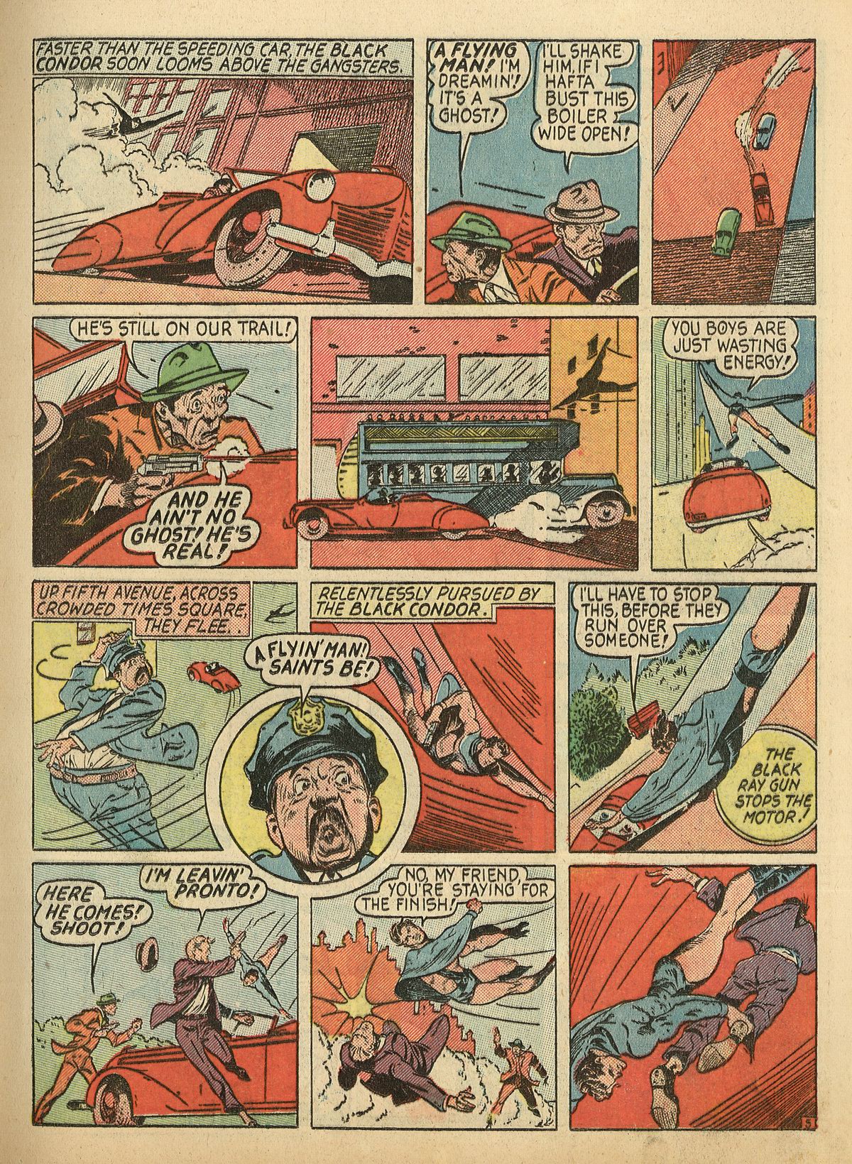 Crack Comics #3 (Quality Comics), page 7. Public domain (US).