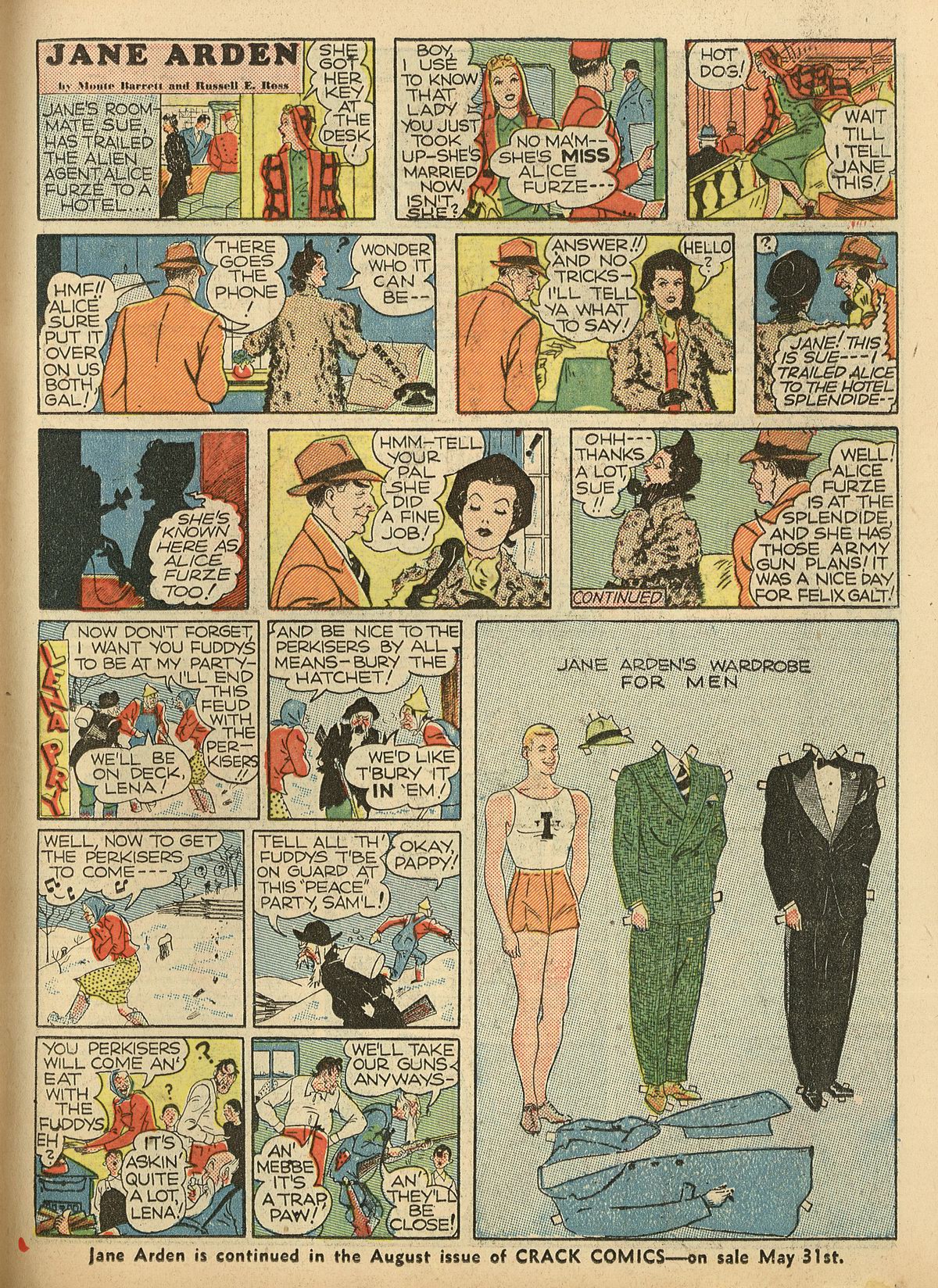 Crack Comics #3 (Quality Comics), page 61. Public domain (US).