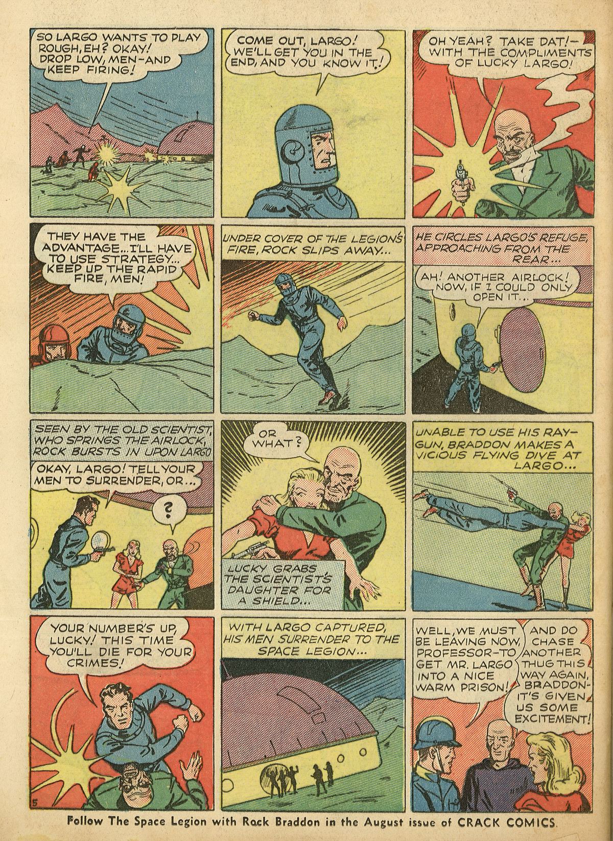 Crack Comics #3 (Quality Comics), page 66. Public domain (US).