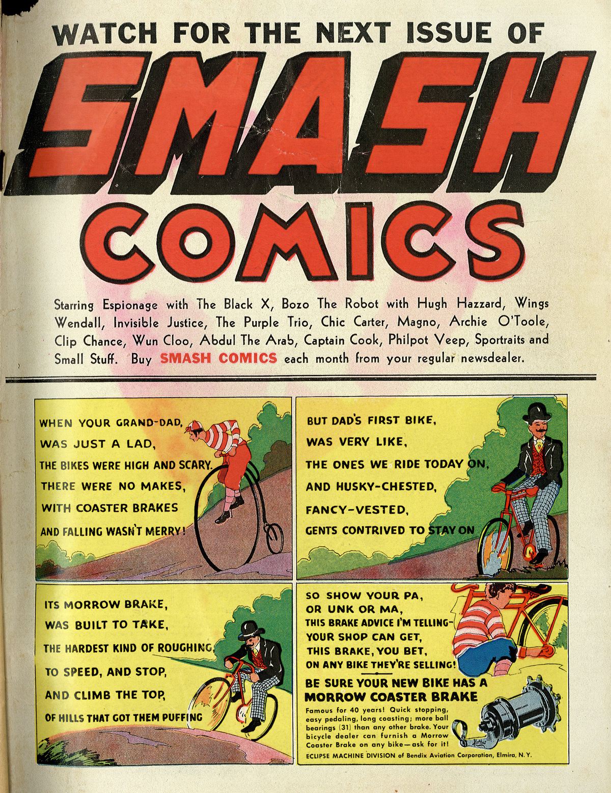 Crack Comics #3 (Quality Comics), page 67. Public domain (US).