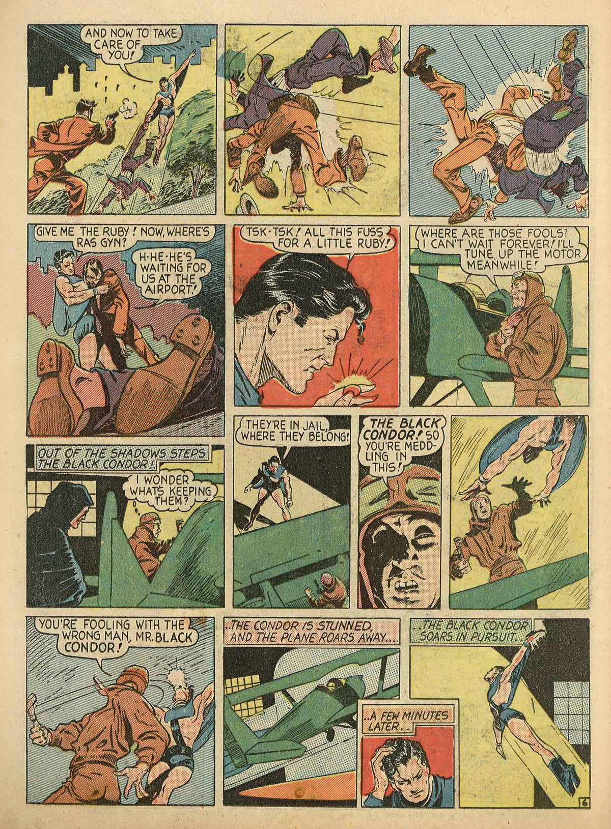 Crack Comics #3 (Quality Comics), page 8. Public domain (US).