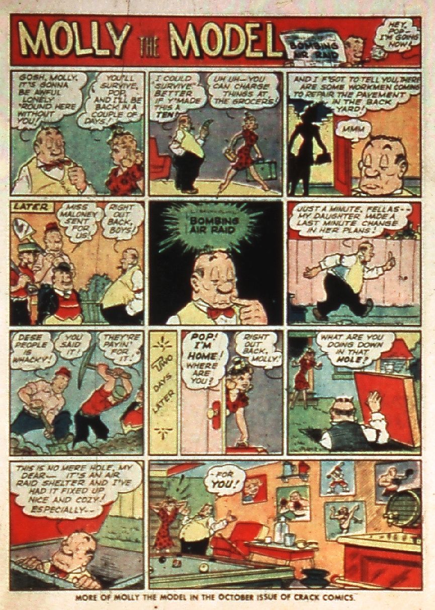 Crack Comics #5 (Quality Comics), page 13. Public domain (US).