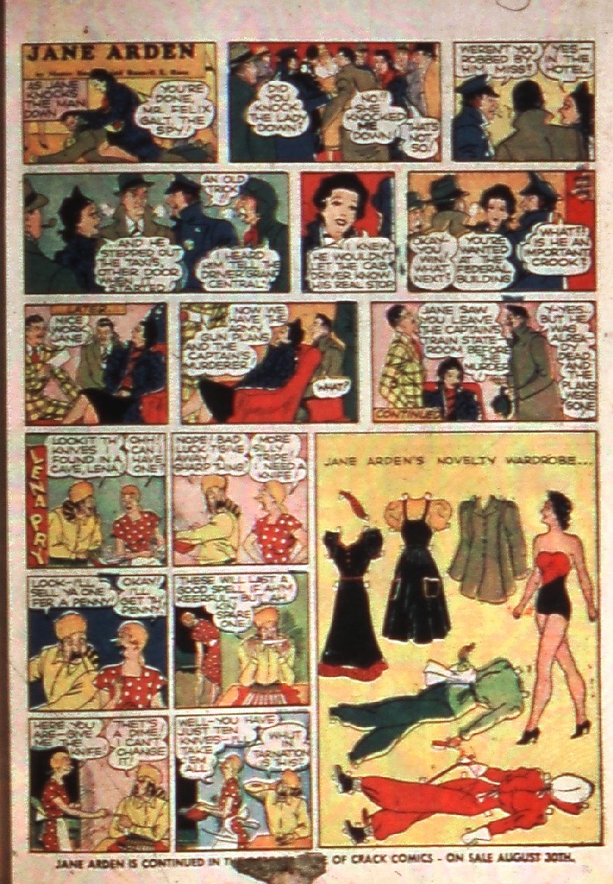 Crack Comics #5 (Quality Comics), page 43. Public domain (US).