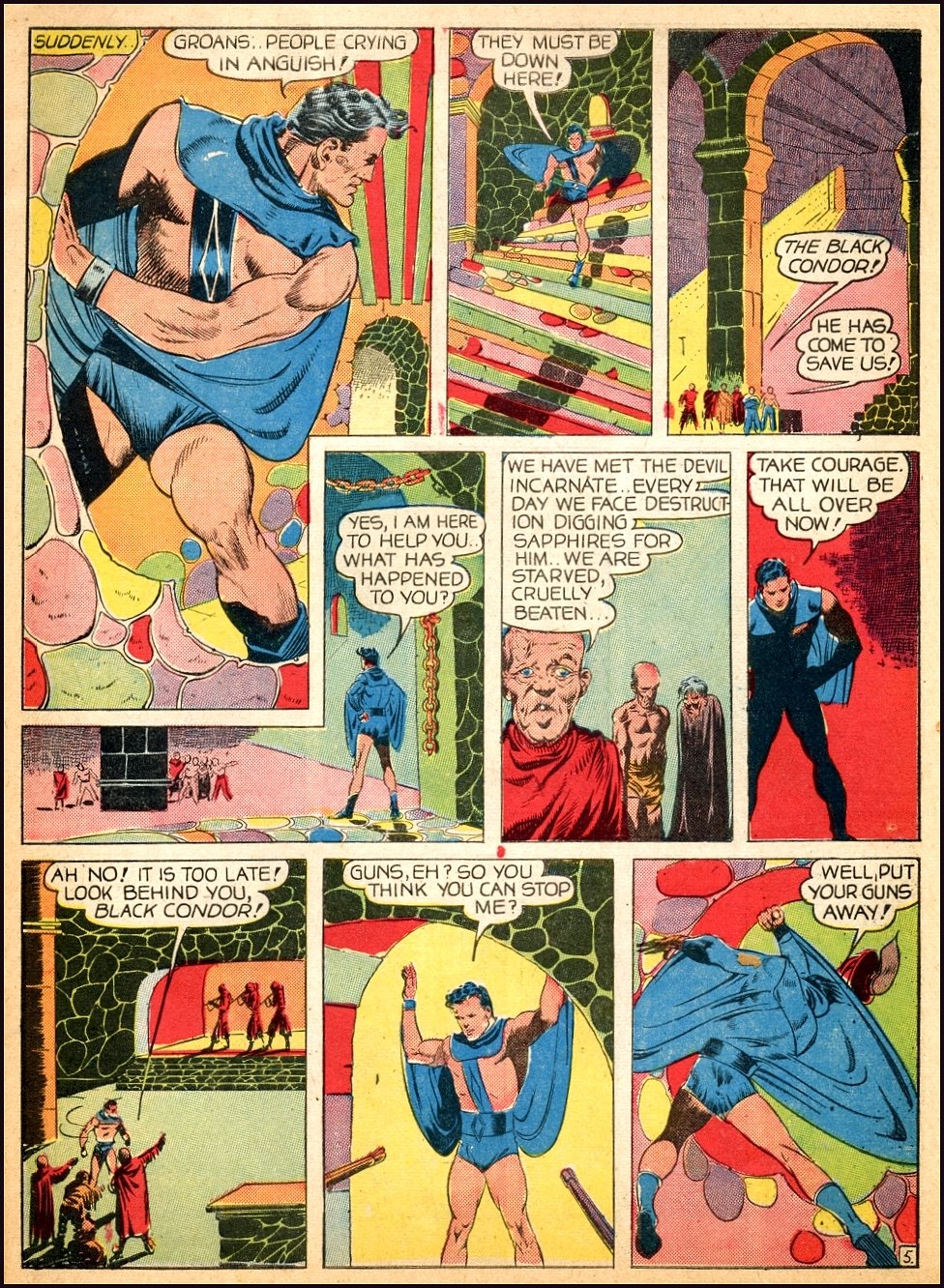 Crack Comics #5 (Quality Comics), page 7. Public domain (US).