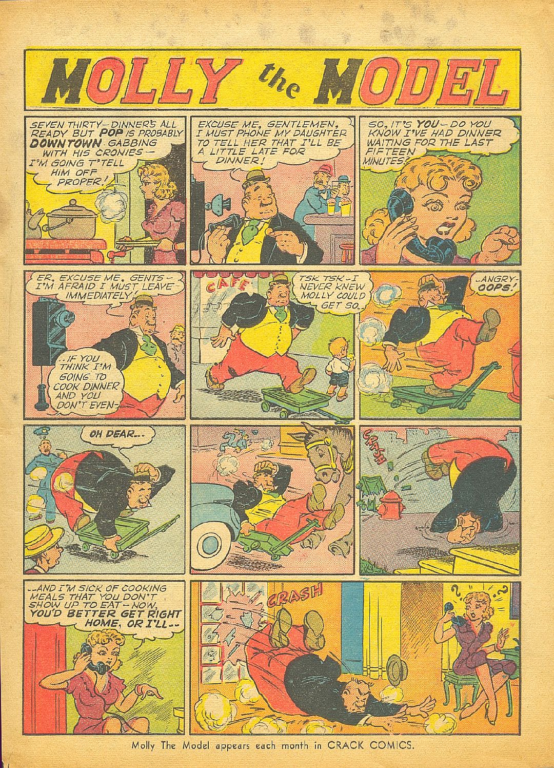 Crack Comics #6 (Quality Comics), page 13. Public domain (US).