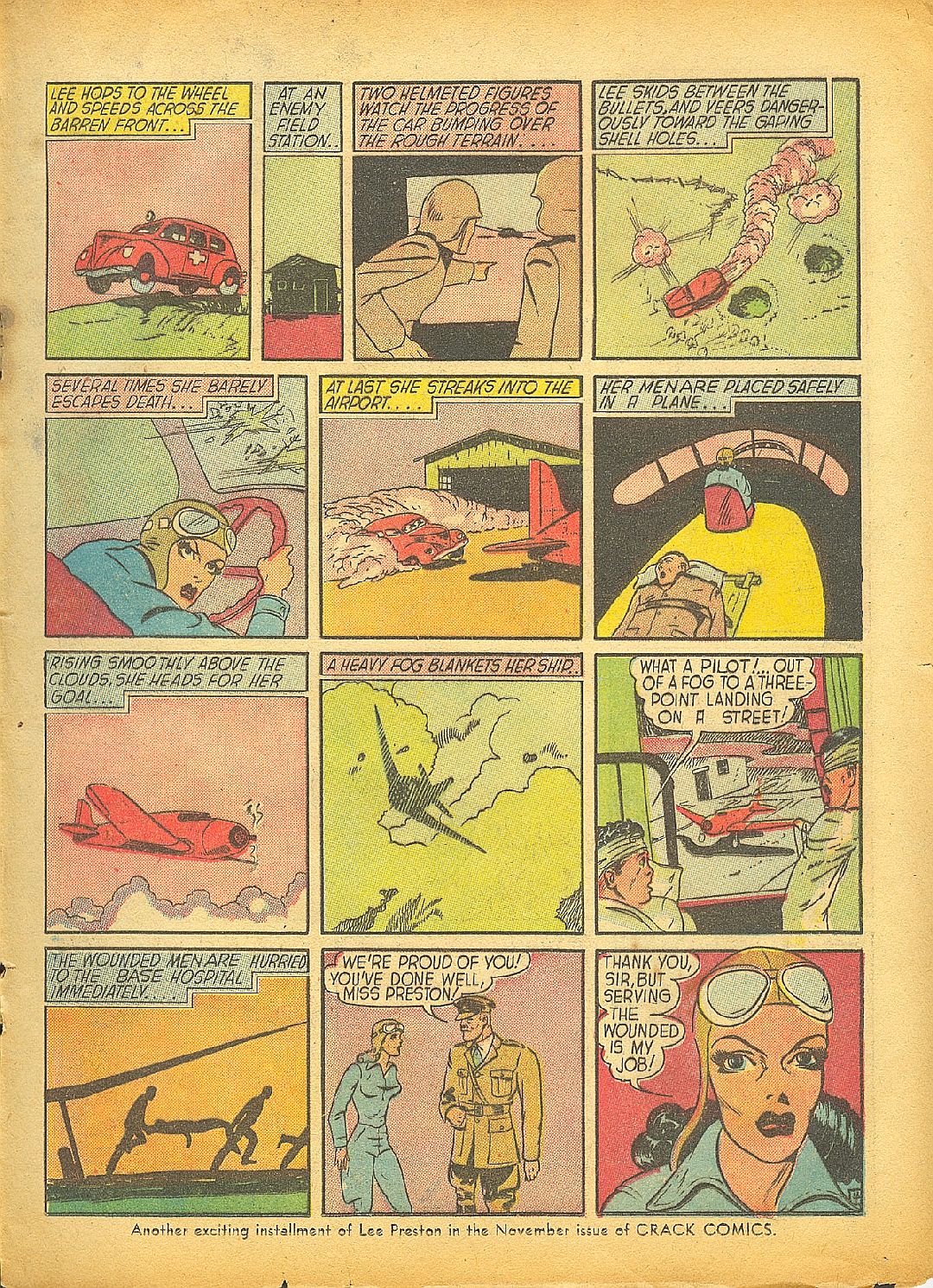 Crack Comics #6 (Quality Comics), page 33. Public domain (US).