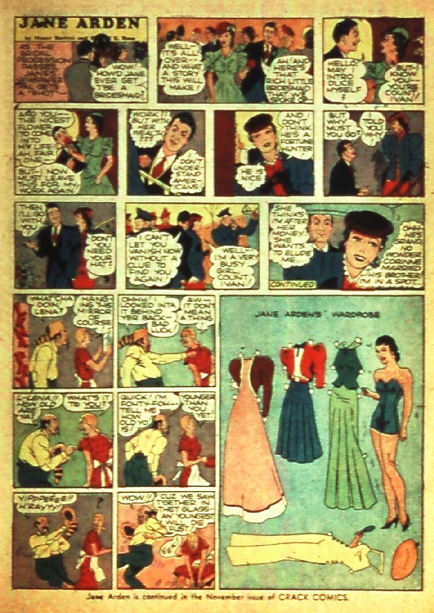 Crack Comics #6 (Quality Comics), page 43. Public domain (US).
