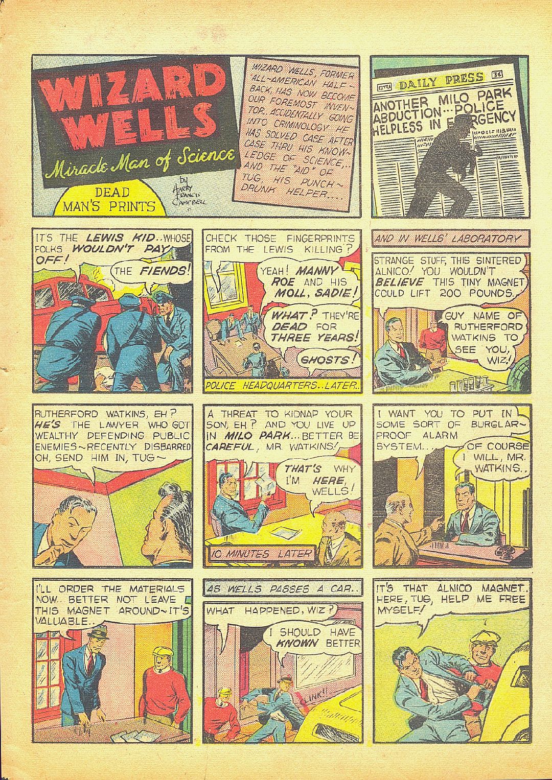 Crack Comics #6 (Quality Comics), page 45. Public domain (US).