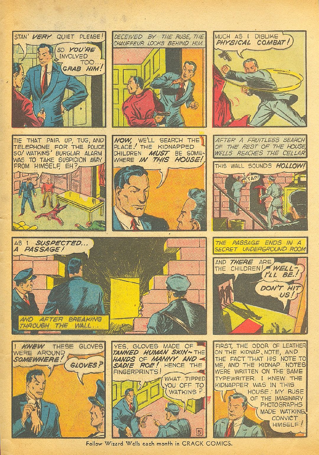 Crack Comics #6 (Quality Comics), page 49. Public domain (US).