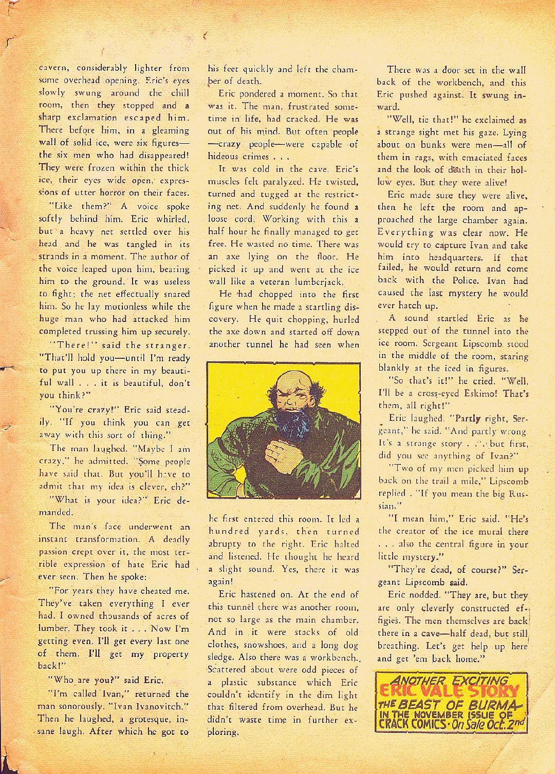 Crack Comics #6 (Quality Comics), page 51. Public domain (US).