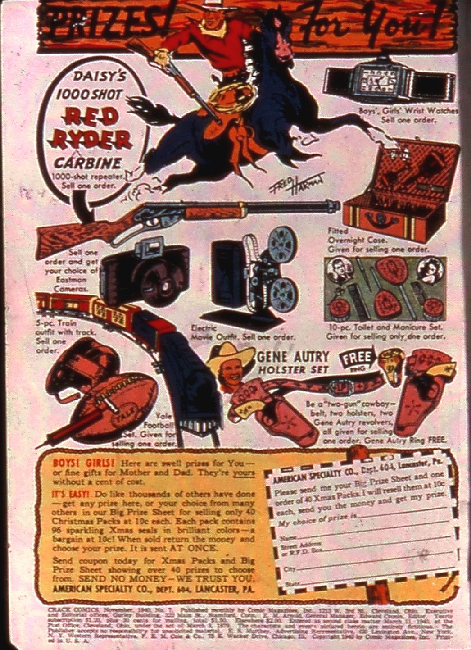 Crack Comics #7 (Quality Comics), page 2. Public domain (US).