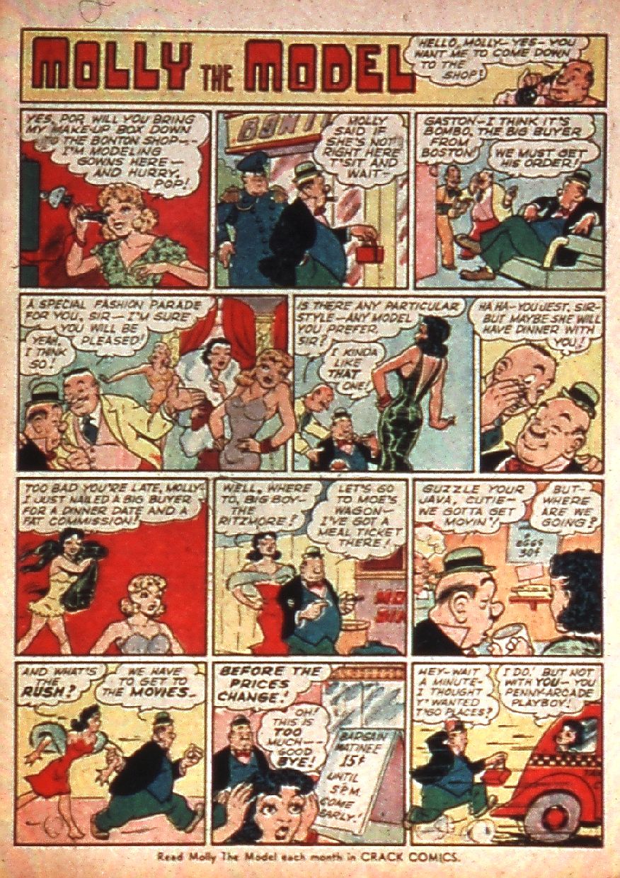 Crack Comics #7 (Quality Comics), page 13. Public domain (US).