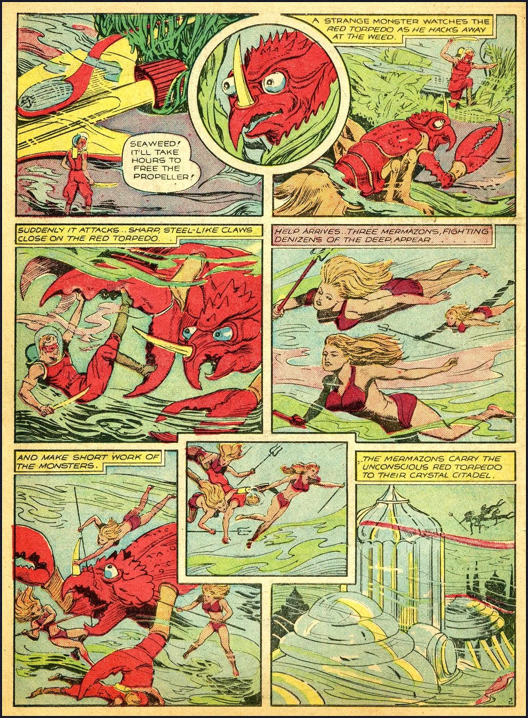 Crack Comics #7 (Quality Comics), page 26. Public domain (US).