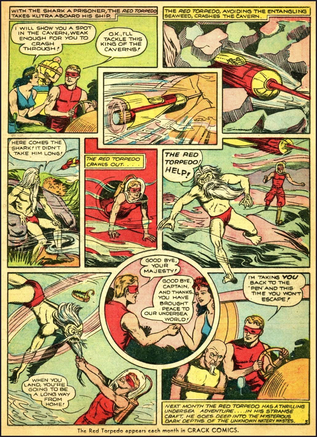 Crack Comics #7 (Quality Comics), page 29. Public domain (US).