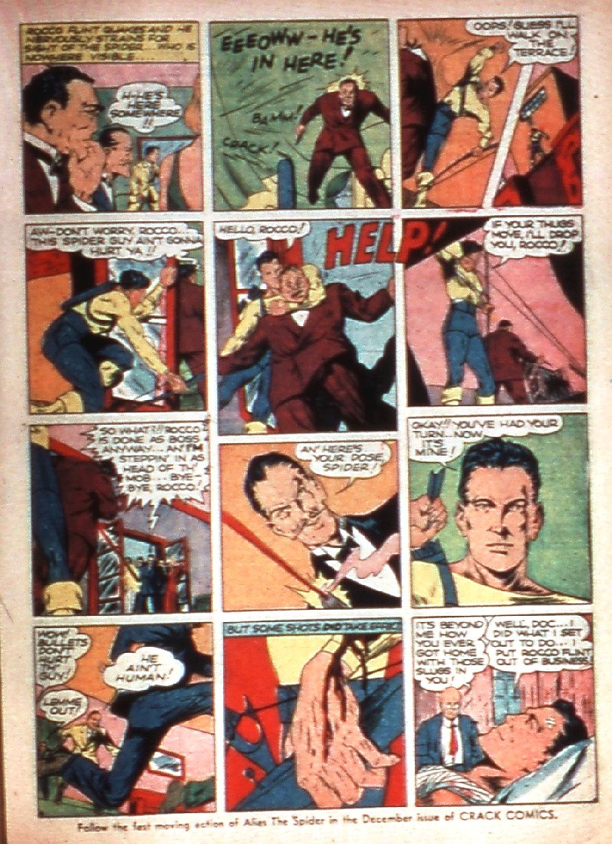 Crack Comics #7 (Quality Comics), page 39. Public domain (US).