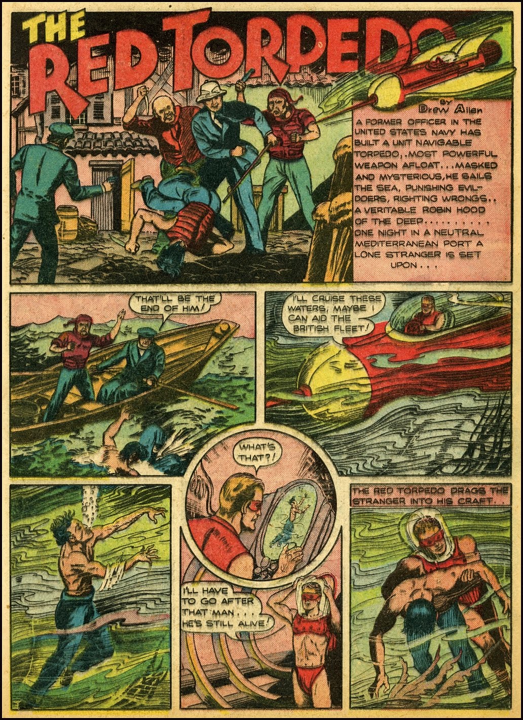 Crack Comics #8 (Quality Comics), page 25. Public domain (US).