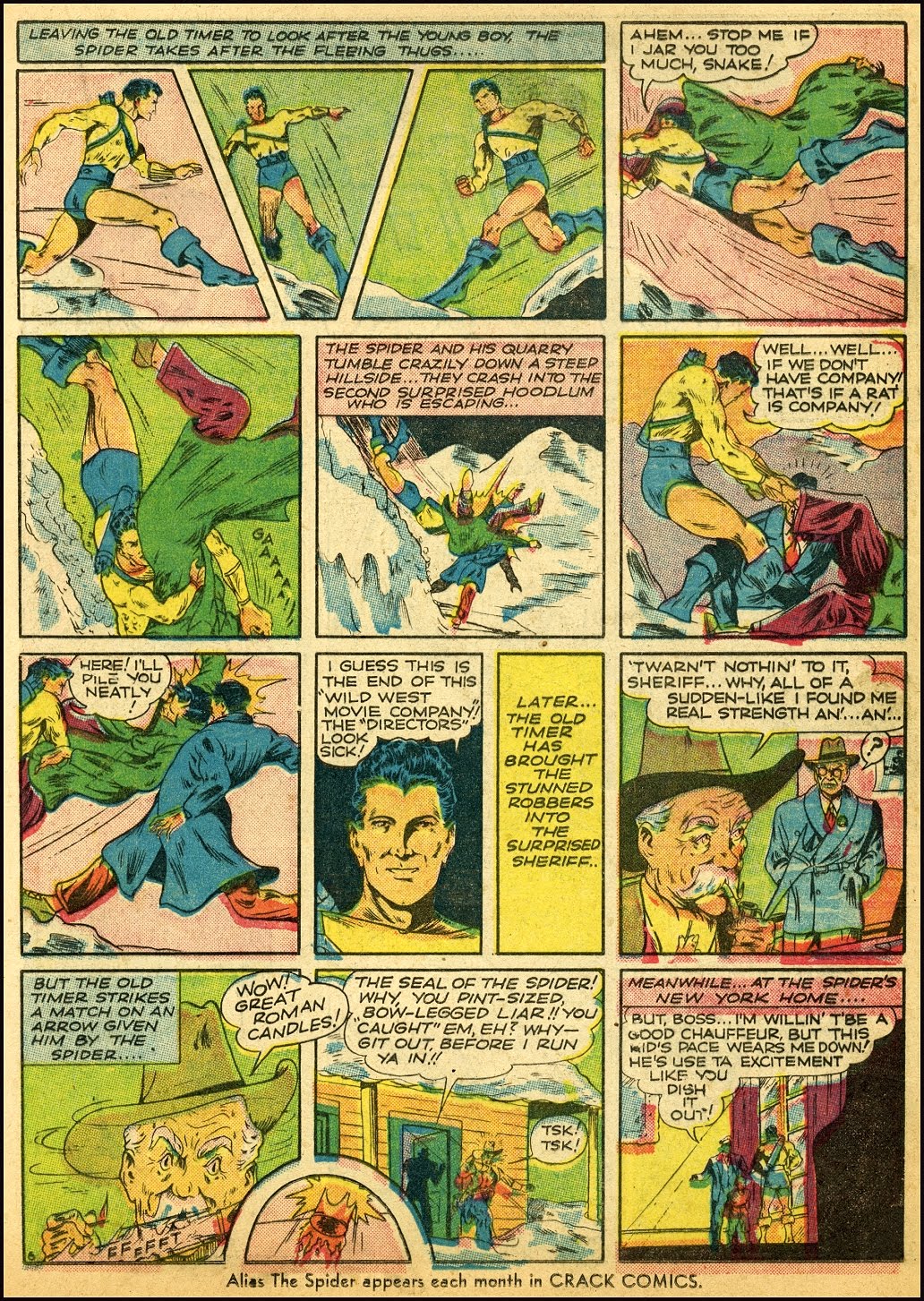 Crack Comics #8 (Quality Comics), page 39. Public domain (US).
