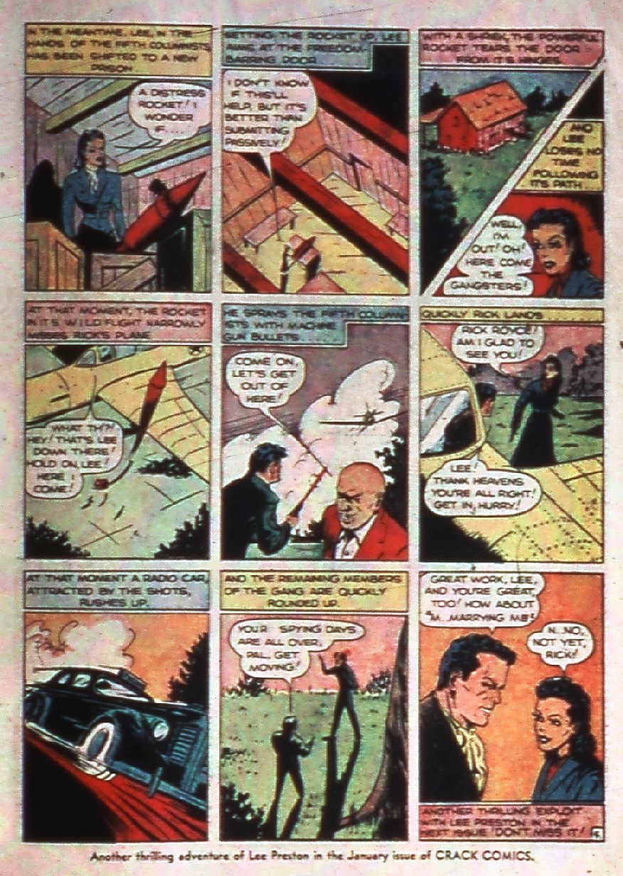 Crack Comics #8 (Quality Comics), page 43. Public domain (US).