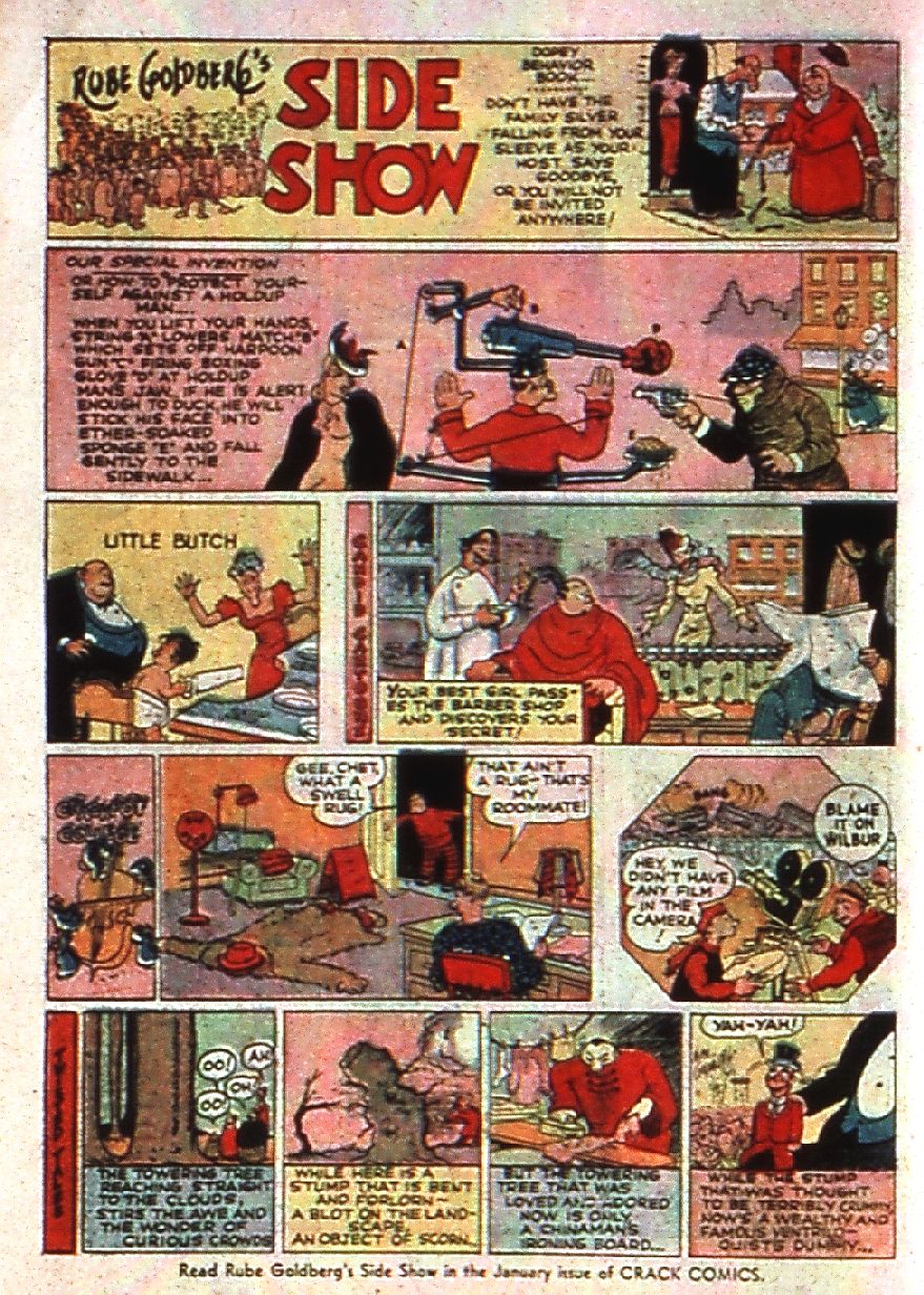 Crack Comics #8 (Quality Comics), page 58. Public domain (US).