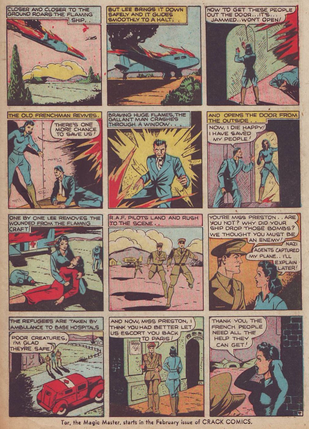 Crack Comics #9 (Quality Comics), page 49. Public domain (US).