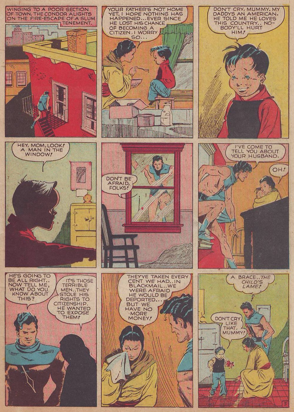 Crack Comics #9 (Quality Comics), page 7. Public domain (US).