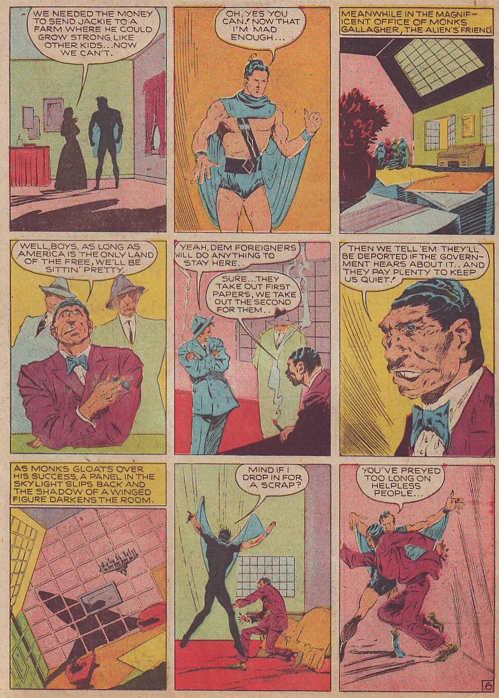 Crack Comics #9 (Quality Comics), page 8. Public domain (US).