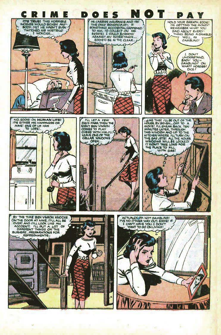 Crime Does Not Pay #100 (Lev Gleason), page 23. Public domain (US).
