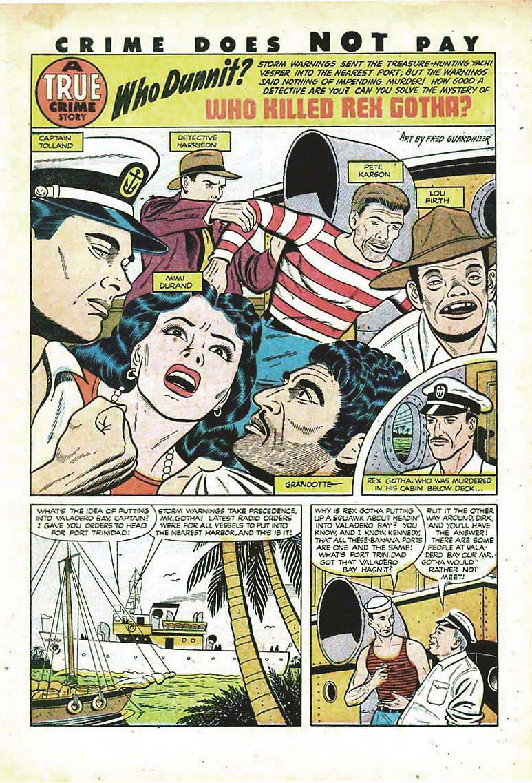 Crime Does Not Pay #100 (Lev Gleason), page 43. Public domain (US).