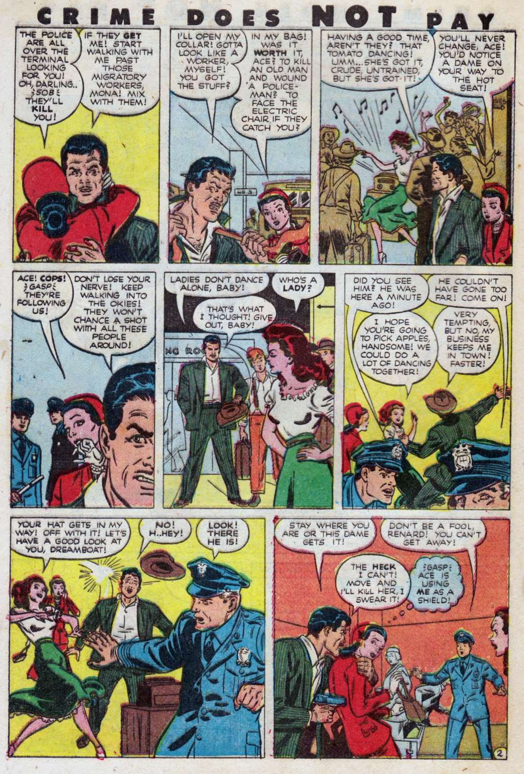 Crime Does Not Pay #103 (Lev Gleason), page 40. Public domain (US).