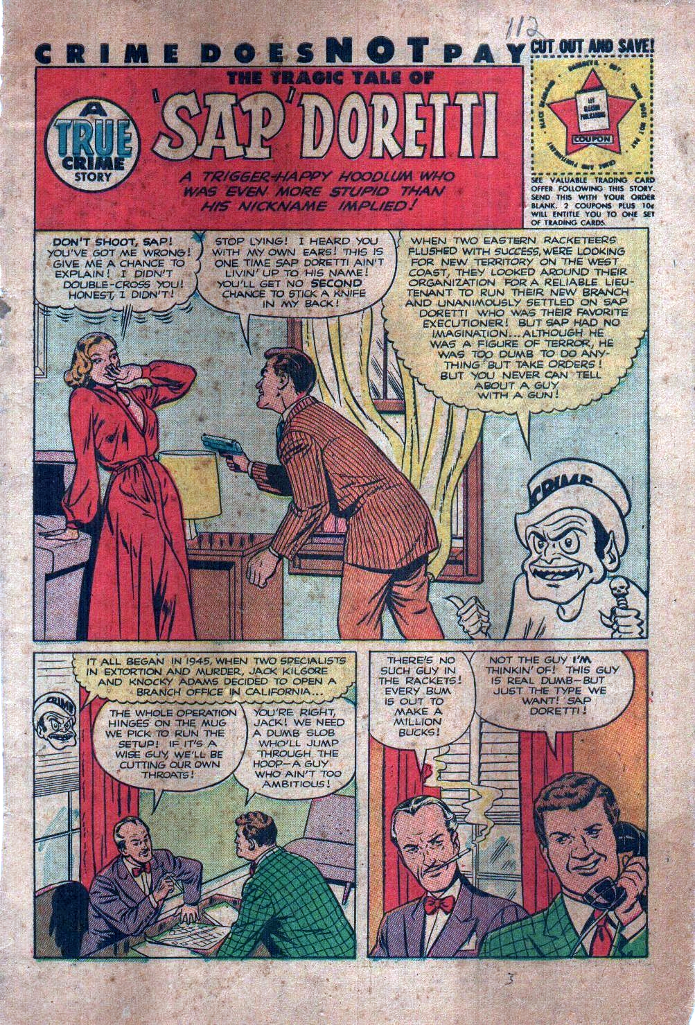 Crime Does Not Pay #112 (Lev Gleason), page 3. Public domain (US).