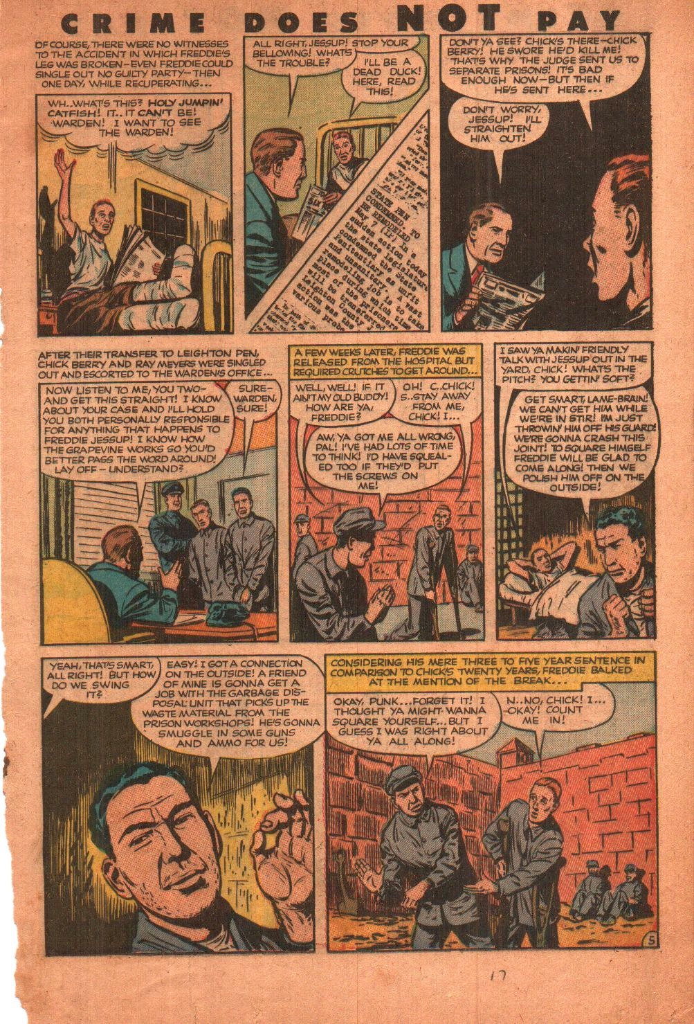 Crime Does Not Pay #112 (Lev Gleason), page 17. Public domain (US).
