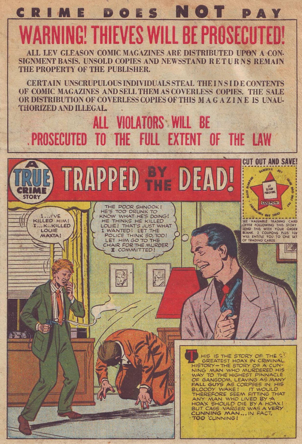 Crime Does Not Pay #115 (Lev Gleason), page 3. Public domain (US).