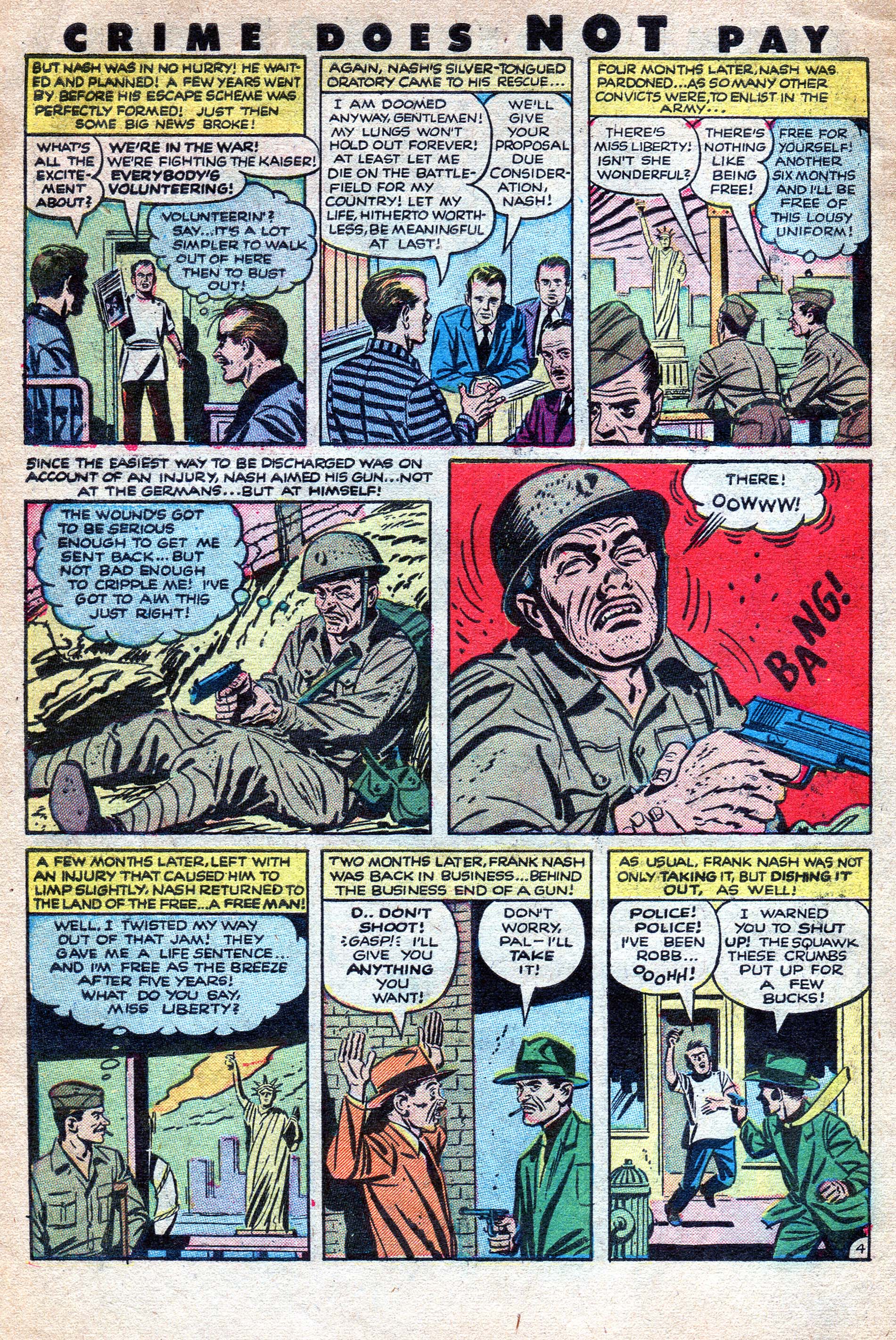 Crime Does Not Pay #125 (Lev Gleason), page 6. Public domain (US).